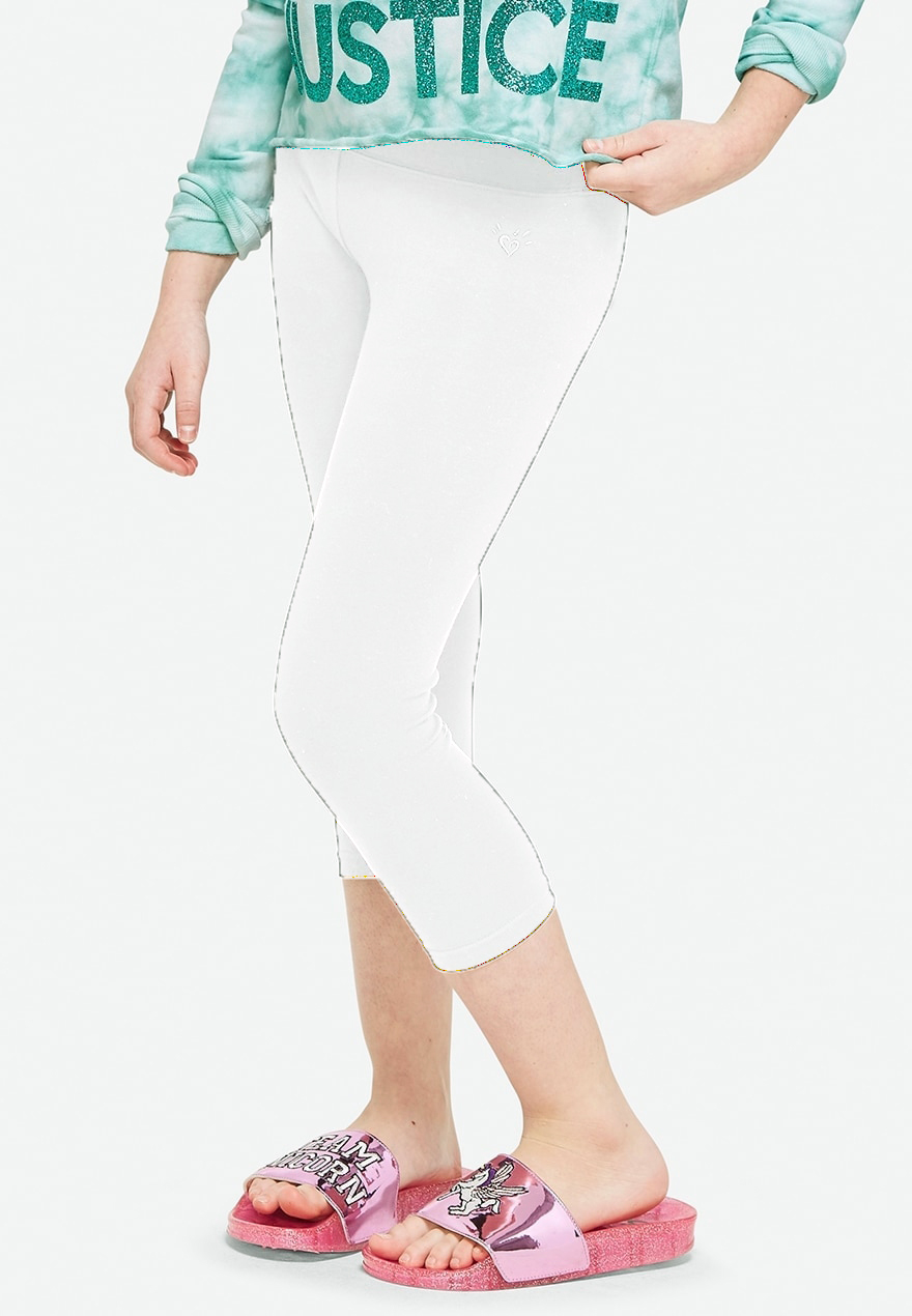 KWD5 / QR60 / AED65 / BD6.5 / JD14 / SAR75 / OMR6    Classic Crop White Leggings    15200467601