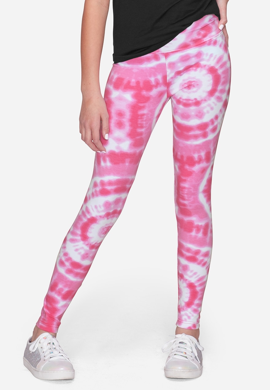 KWD6.5 / QR80 / AED85 / BD8.5 / JD18 / SAR85 / OMR8 	Everyday Tie Dye Pattern Cropped Leggings	15237688661