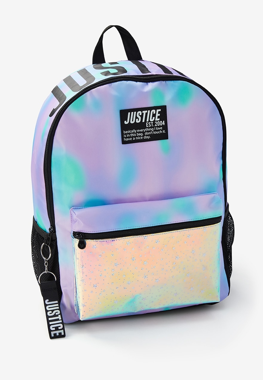 KWD19.5 / QR240 / AED250 / BD26 / JD57 / SAR280 / OMR24    Justice Dye Effect Stars Backpack    16198330619