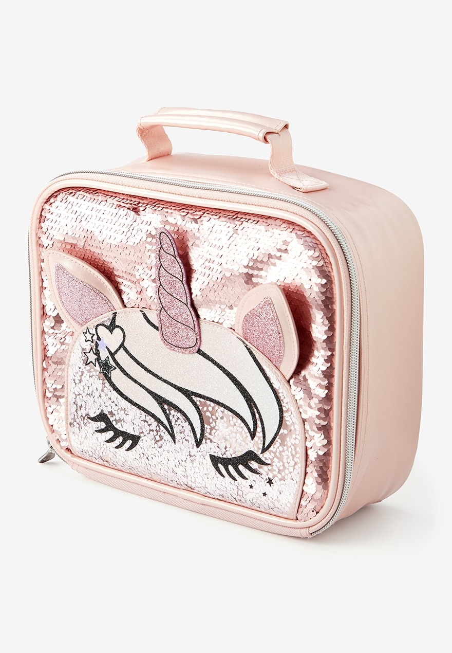KWD9 / QR110 / AED115 / BD11 / JD27 / SAR130 / OMR11    Justice Rose Gold Unicorn Lunch Tote   16220039657