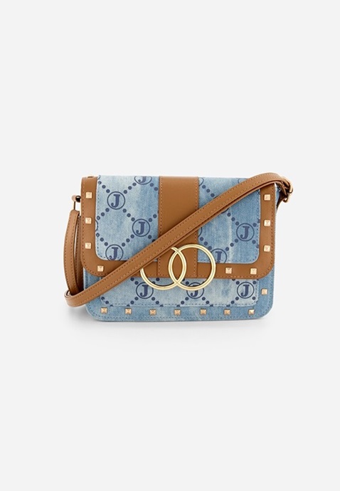 *NOW KWD2 - QAR14 - AED30 - BD2.125 - JD6 - SAR35 - OMR8 / WAS KWD6.5 - QAR56 - AED85 - BD8.5 - JD18 - SAR95 - OMR8* Denim Cross Body Bag 16147053605
