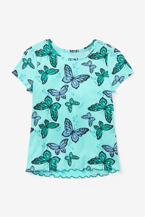 KWD4.5 / QR50 / AED55 / BD5 / JD12 / SAR65 / OMR5     Graphic Lettuce Edge Butterfly Tee     15039502679