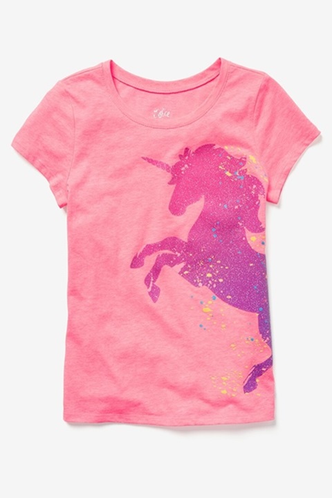 KWD8 / QR100 / AED105 / BD10.5 / JD22 / SAR115 / OMR10    Unicorn Ombre Graphic Tee    15045016644