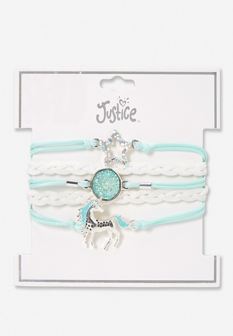 KWD2.5 / QR30 / AED30 / BD3 / JD6 / SAR35 / OMR3   Justice Unicorn Braided Bracelet    15951750621