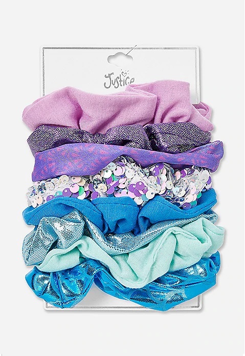 KWD5 / QR60 / AED65 / BD6.5 / JD14 / SAR75 / OMR6    Mermaid Scrunchie - 8 Pack    16011446648