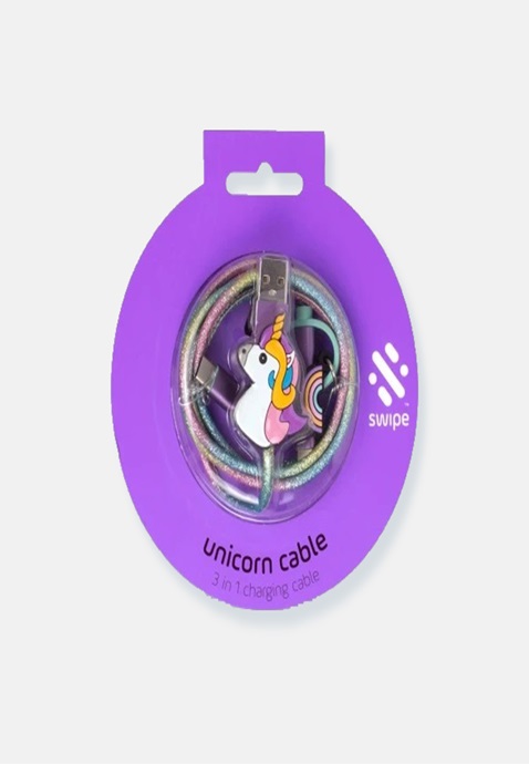 KWD8 / QR100 / AED105 / BD10.5 / JD22 / SAR115 / OMR10    Unicorn 3 IN 1 USB Cable   16335900619