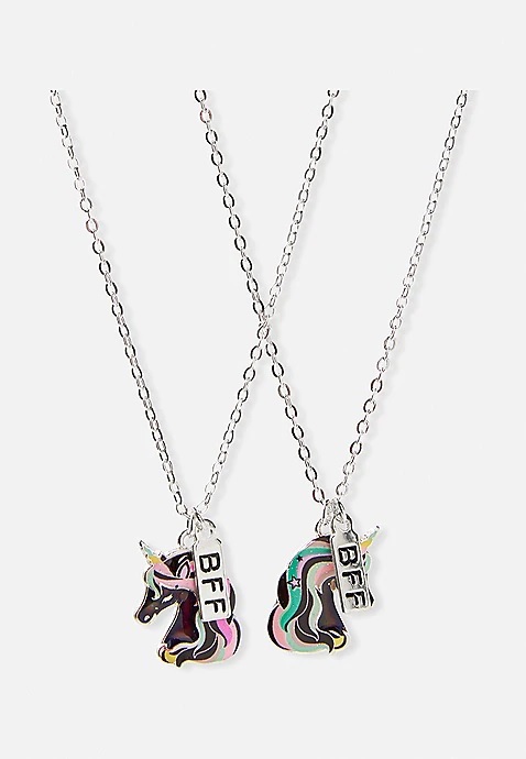 KWD2.5 / QR30 / AED30 / BD3 / JD6 / SAR35 / OMR3   Unicorn Bff Pendant Necklace - 2 Pack   15980817619