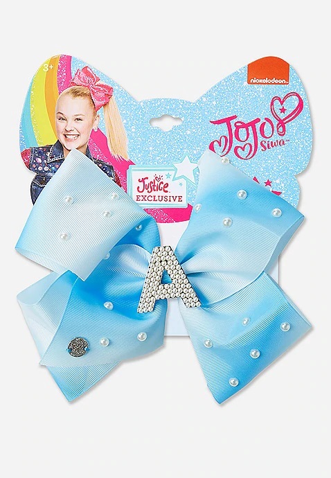 OMR5 / SAR60 / JD12 / BD5 / AED55 / QR50 / KWD4.5   عقدة شعر Jojo Siwa  مزركشة بخرز لؤلؤي وحرف أبجدي من تشكيلة Justice Exclusive   16032278693