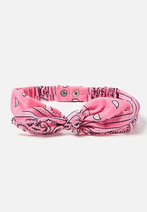 KWD2.5 / QR30 / AED30 / BD3 / JD6 / SAR35 / OMR3   Pink Knot Multiuse Bandana    16005783644